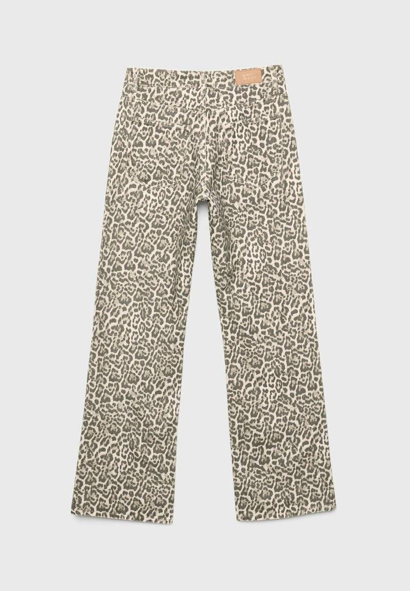 Stradivarius Stradivarius PRINTED - Straight leg jeans - camel Heißer Verkauf