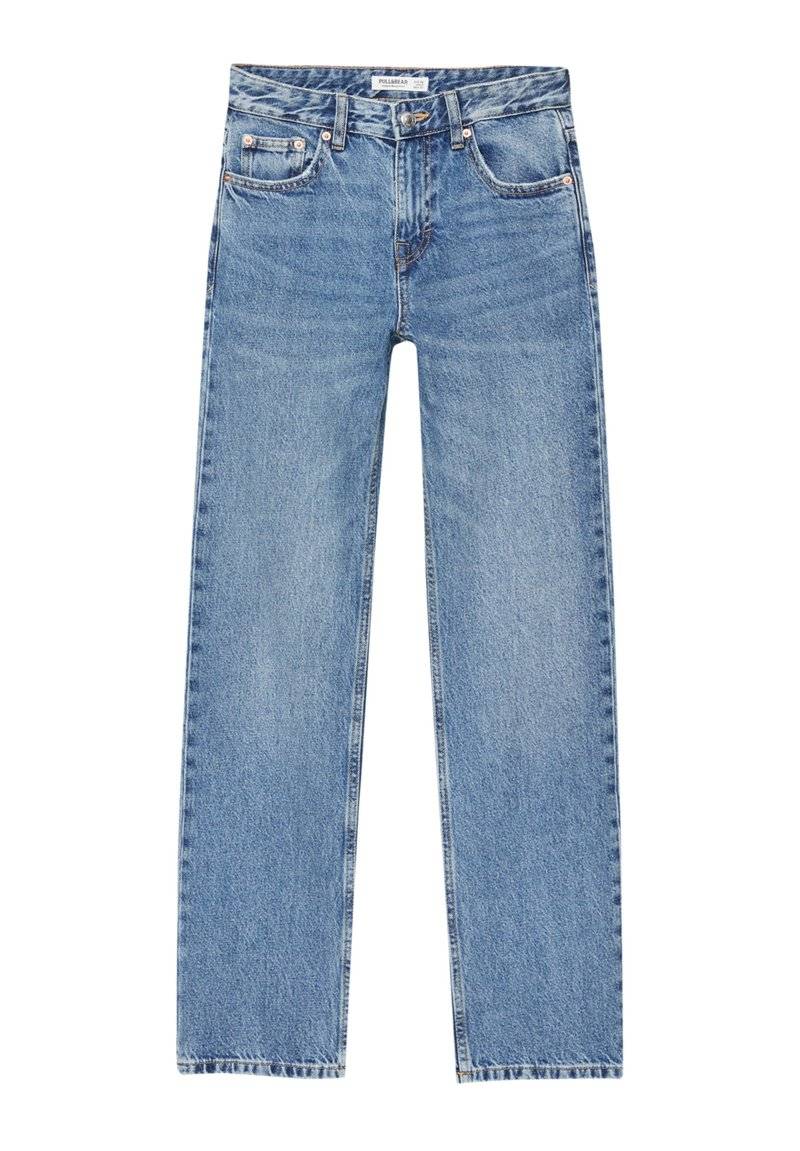 PULL&BEAR PULL&BEAR MID-WAIST - Straight leg jeans - blue denim Zeitlich begrenztes Angebot