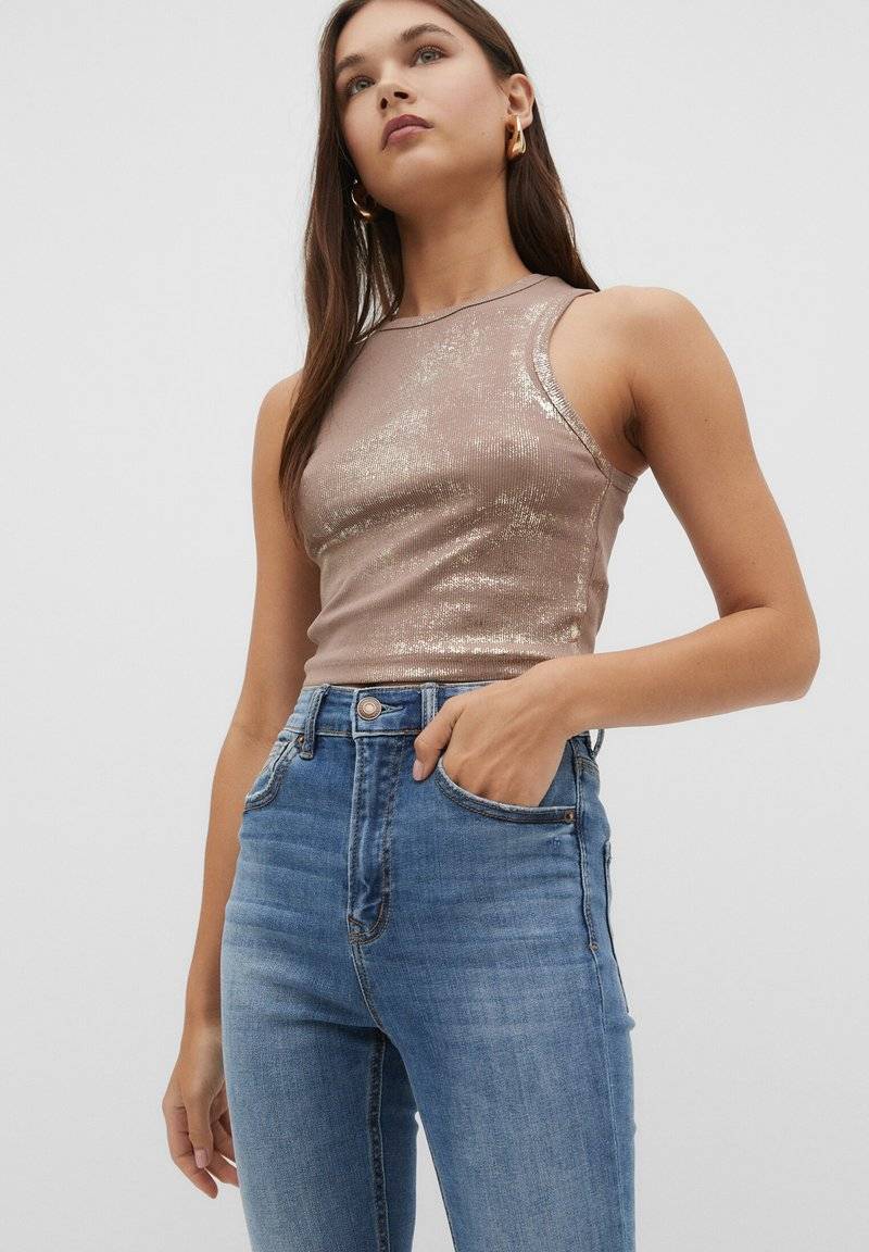 Stradivarius Stradivarius Jeans Skinny Fit - blue denim Große Rabatte