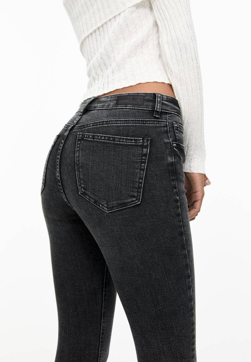 PULL&BEAR PULL&BEAR MID-RISE - Jeans Skinny Fit - grey Neuheiten