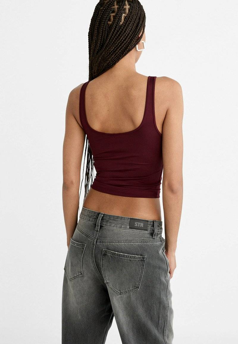 Stradivarius Stradivarius BAGGY JEANS 07356280 - Relaxed fit jeans - dark grey Räumungsverkauf