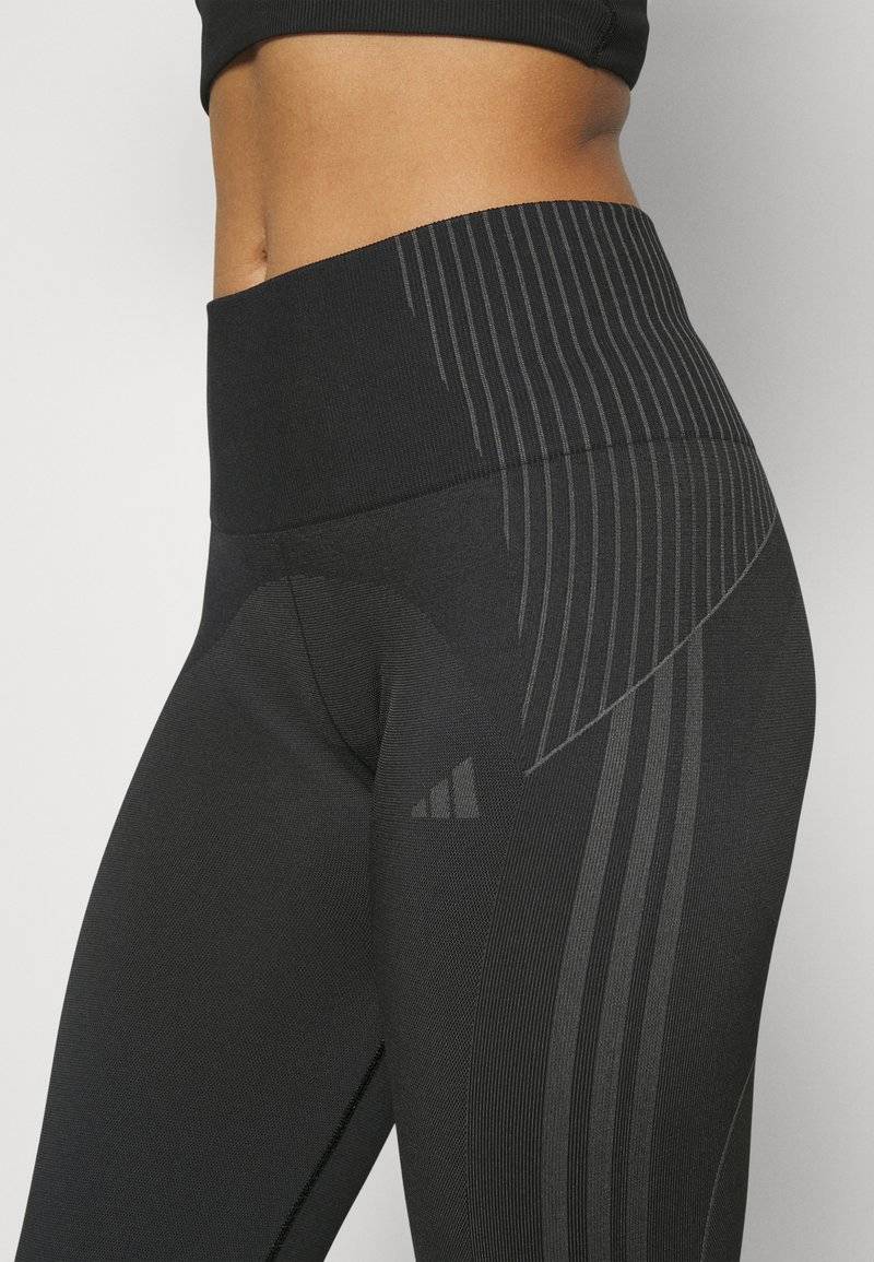adidas Performance adidas Performance SEAMLESS BRANDED 7/8 - Leggings - black Begrenzt auf 3 Tage