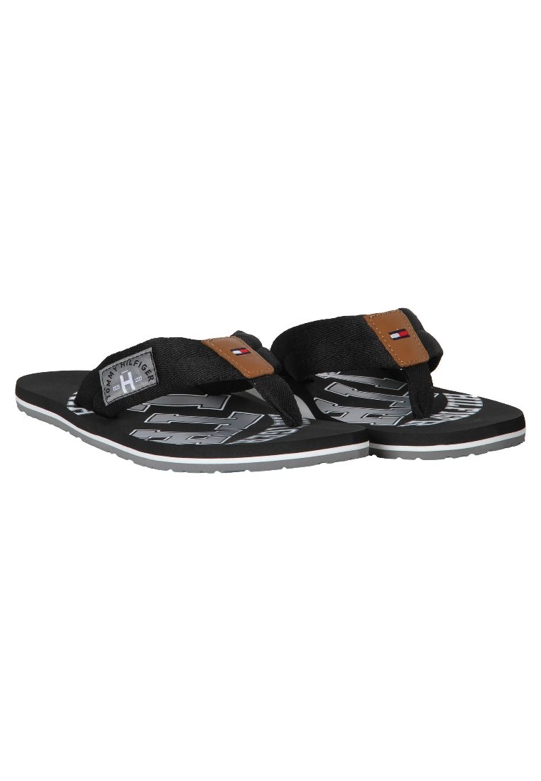 Tommy Hilfiger Tommy Hilfiger HERREN - T-bar sandals - black Outlet