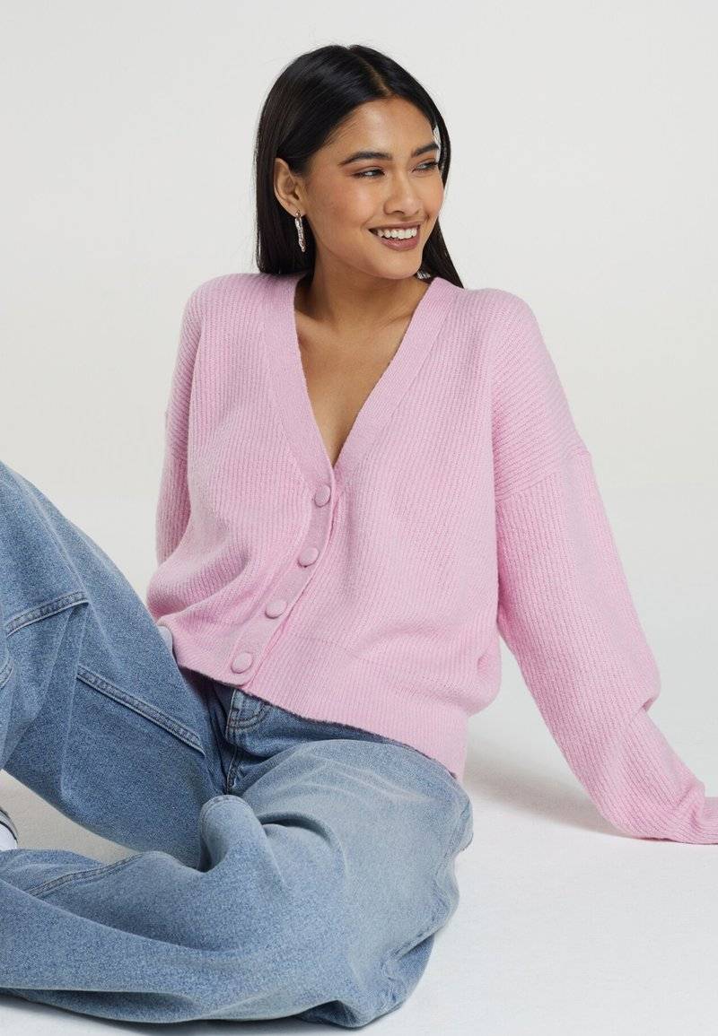 Brave Soul Brave Soul LKC-230DAFFIE - Cardigan - pink Speichern exportieren