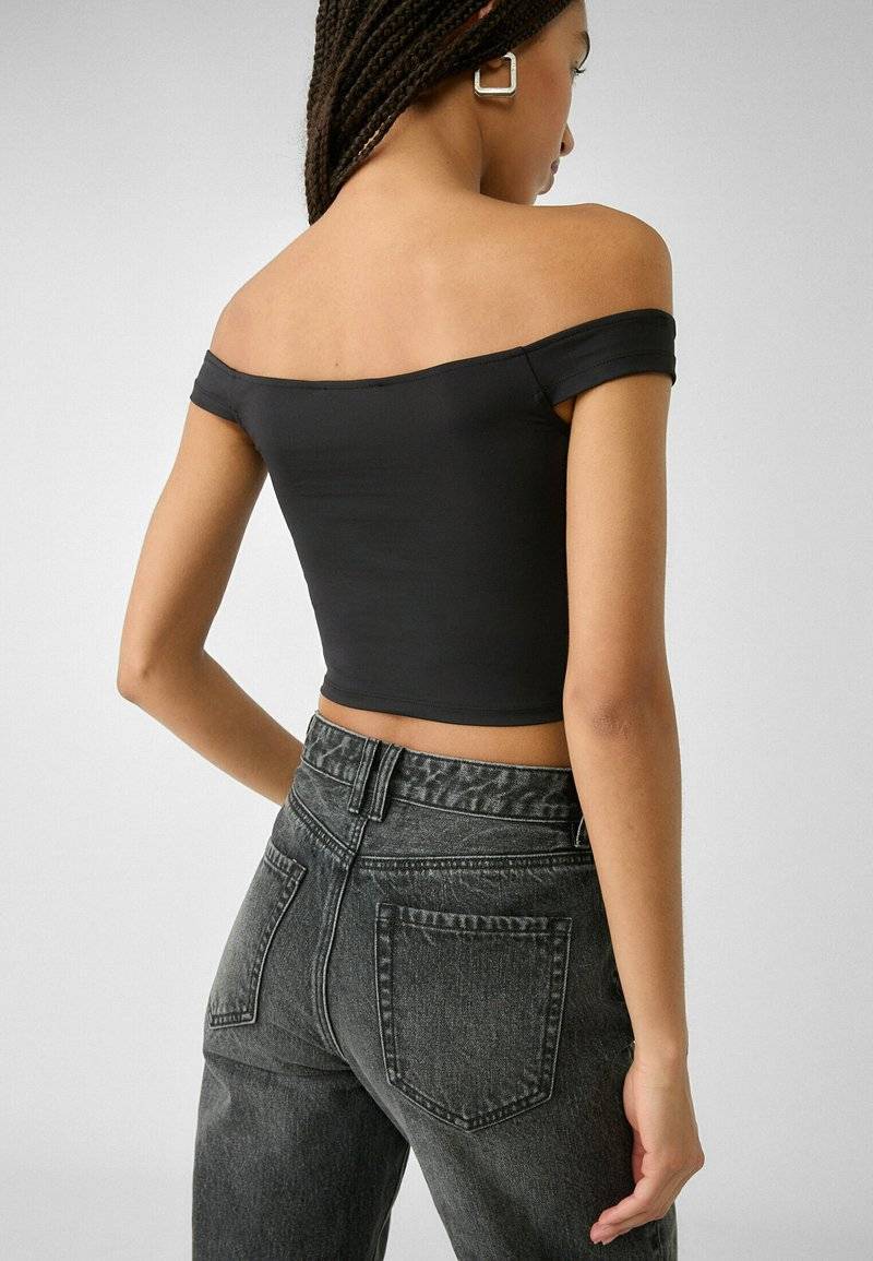Stradivarius Stradivarius Straight leg jeans - dark grey Rabatte dieses Monats