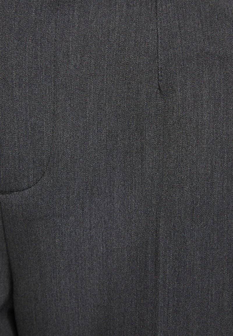 Bershka Bershka WIDE-LEG TAILORED - Trousers - mottled dark grey Online