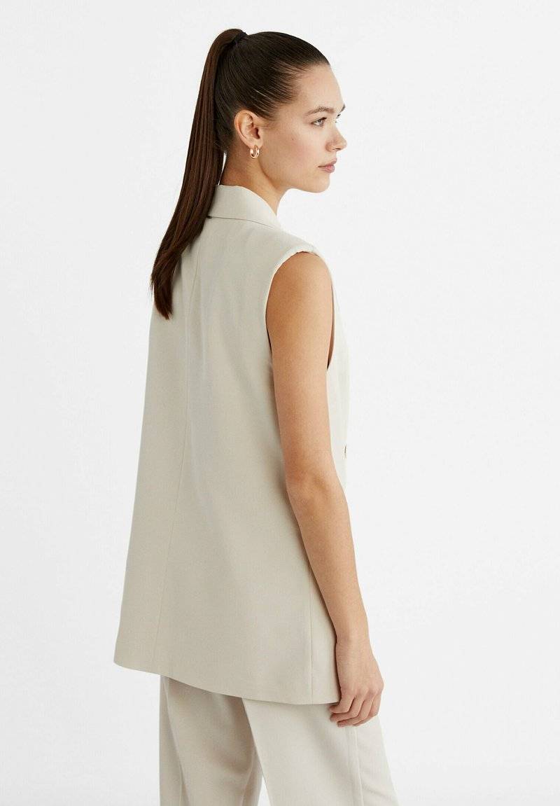 Stradivarius Stradivarius Waistcoat - white Auslauf