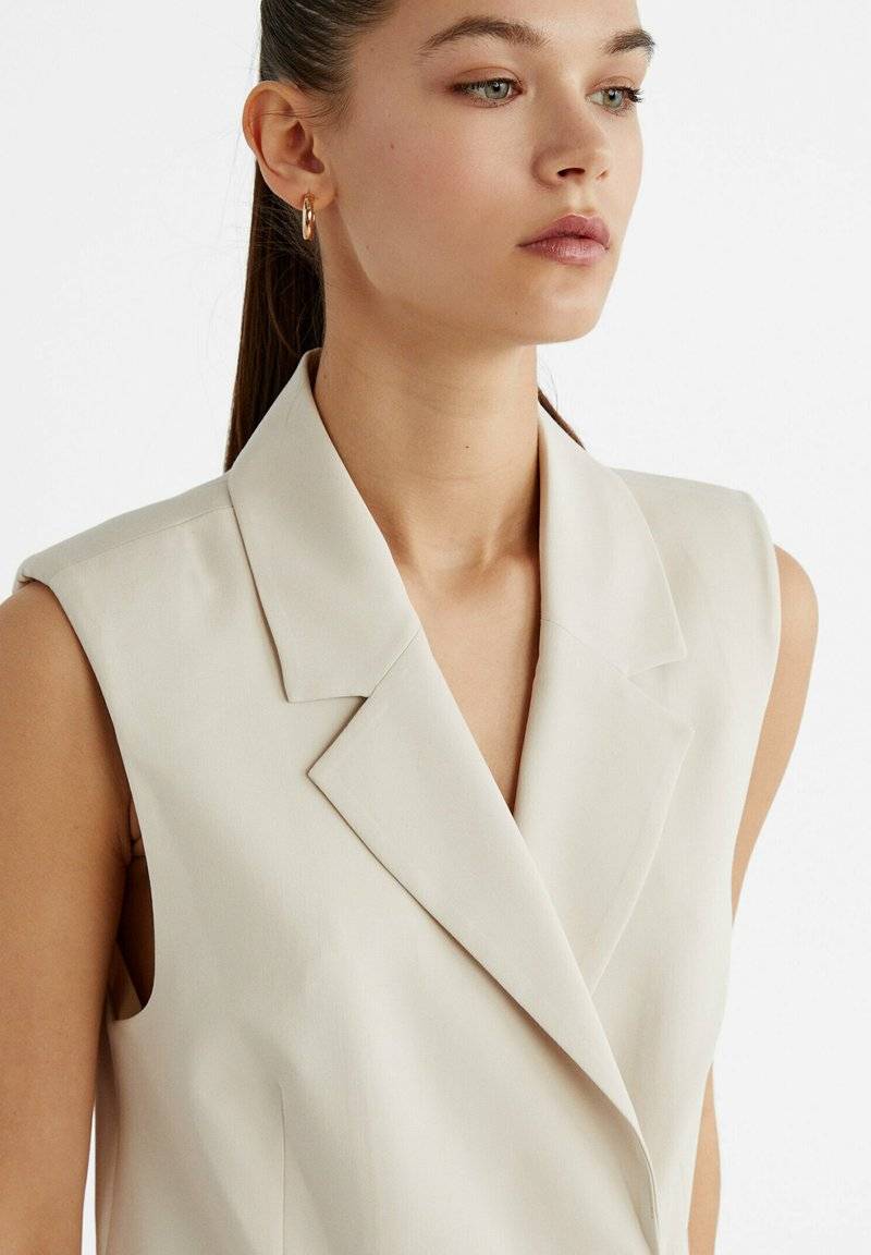 Stradivarius Stradivarius Waistcoat - white Auslauf