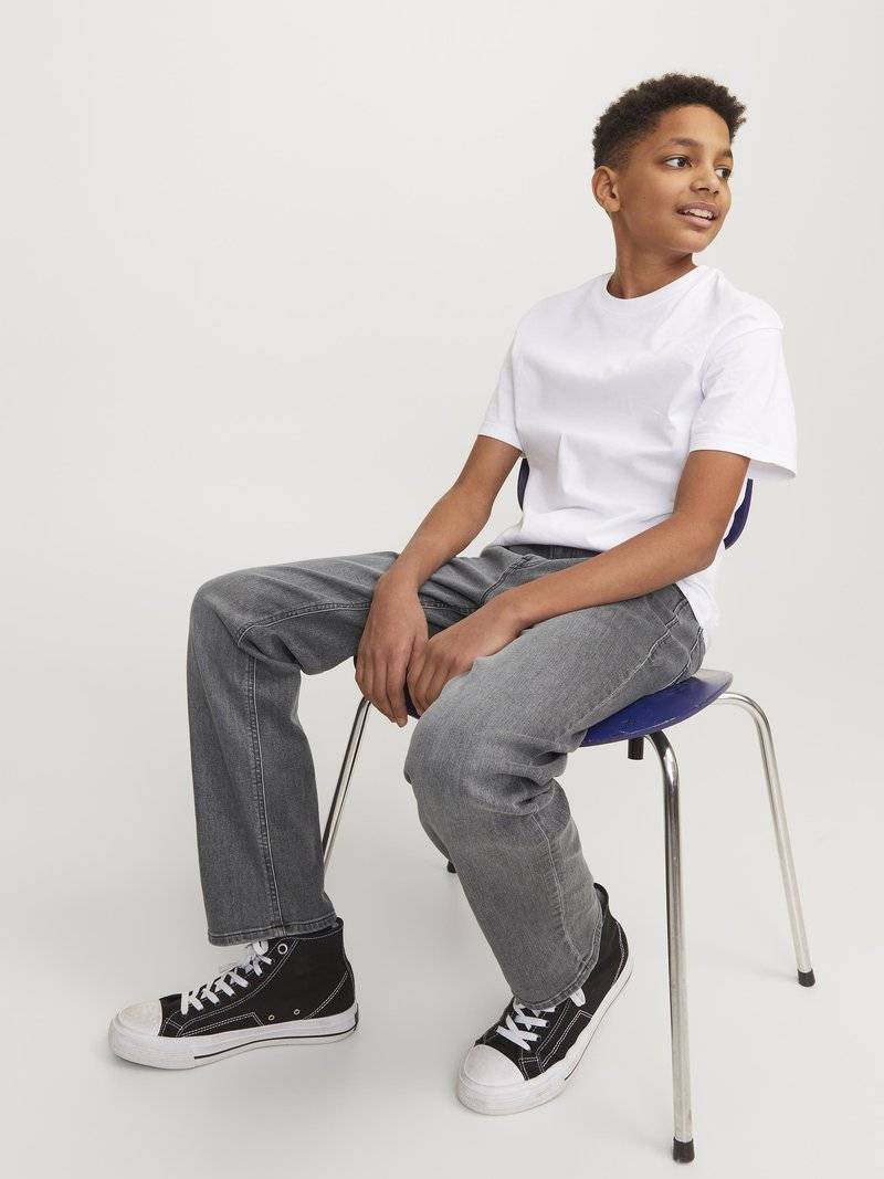 Jack & Jones Junior Jack & Jones Junior JJICLARK JJORIG - Straight leg jeans - grey denim Verkauf
