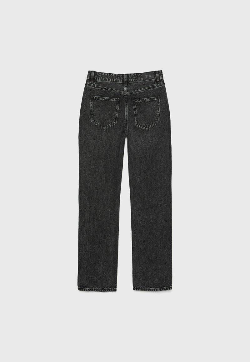 Stradivarius Stradivarius Straight leg jeans - dark grey Schlussverkauf