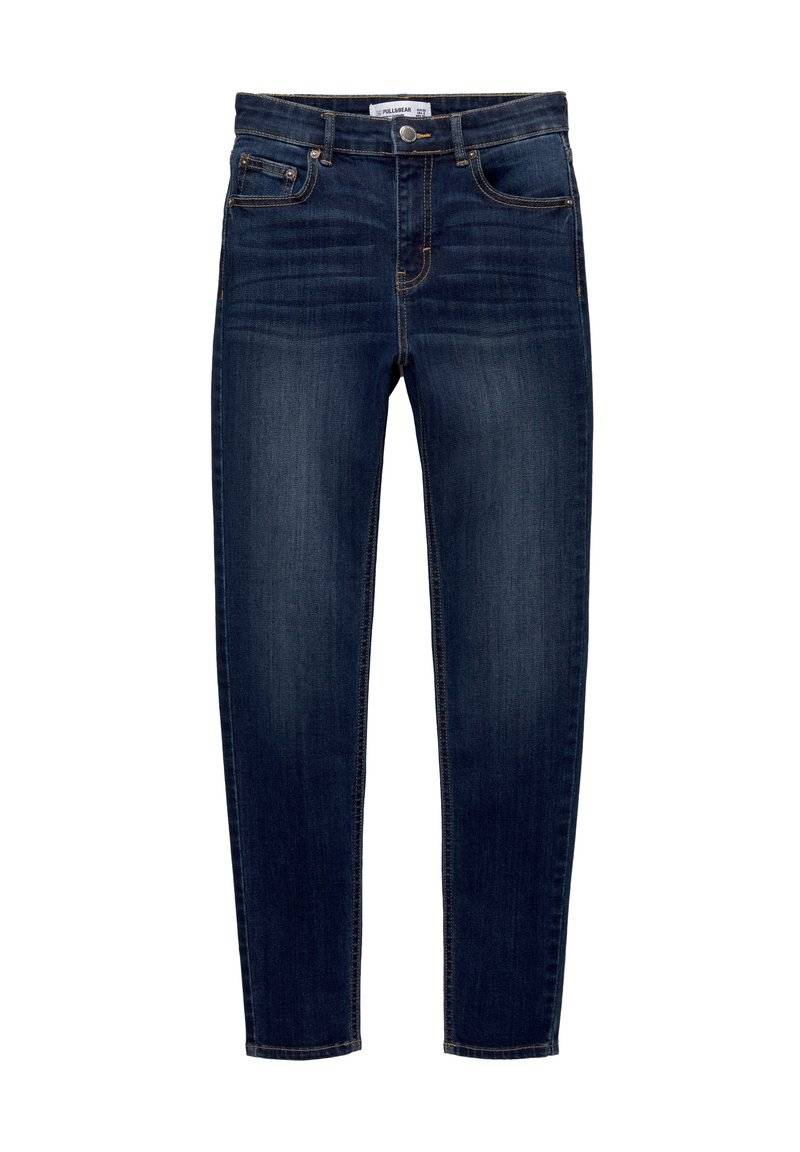PULL&BEAR PULL&BEAR MID-RISE - Jeans Skinny Fit - dark blue Kostenloser Versand