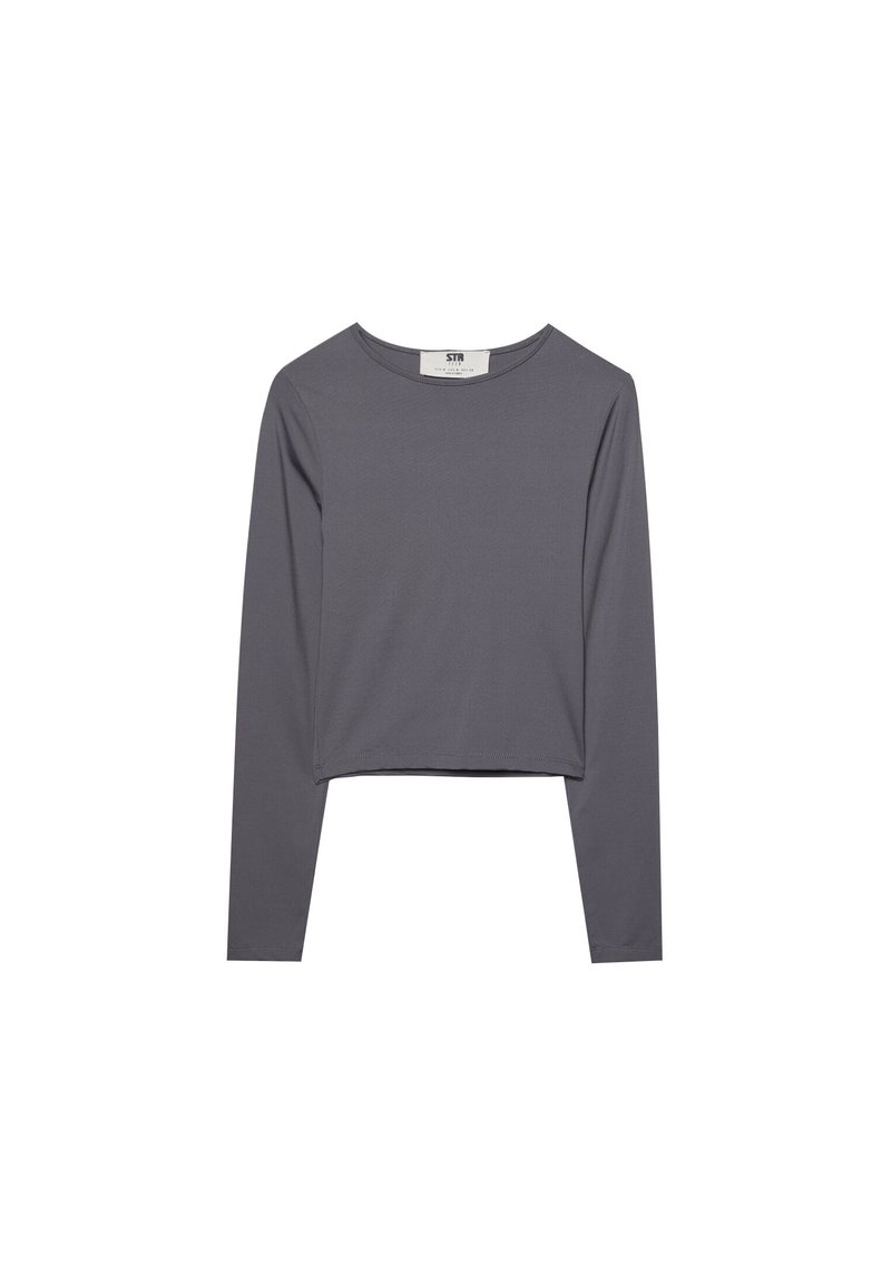 Stradivarius Stradivarius Long sleeved top - dark grey Rabatt