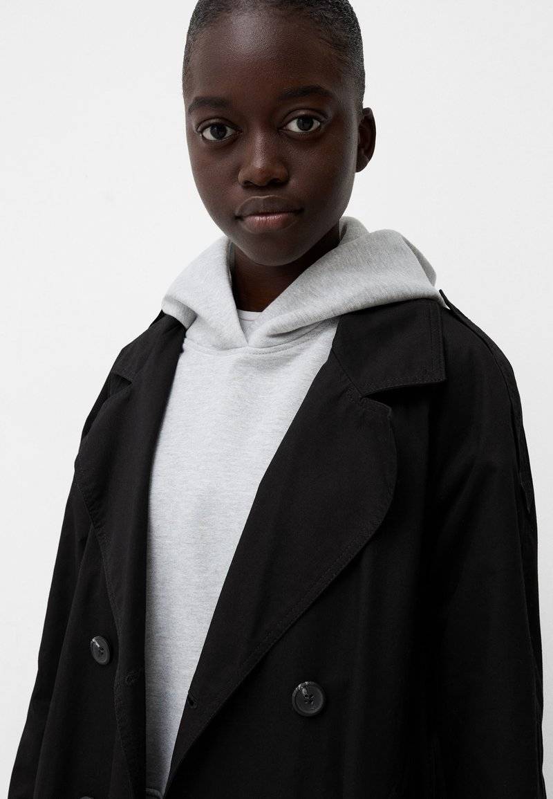 Bershka Bershka Trenchcoat - black Versandkostenfrei