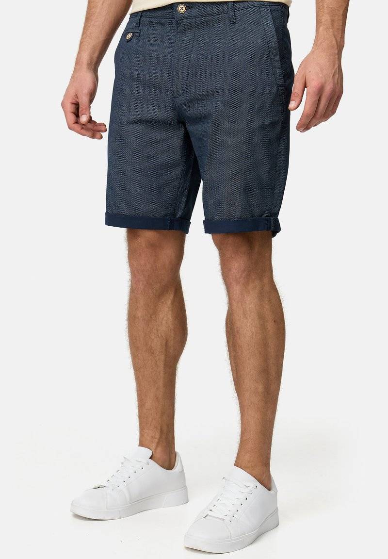 INDICODE JEANS INDICODE JEANS CUBA - Shorts - mottled blue Flash Sale