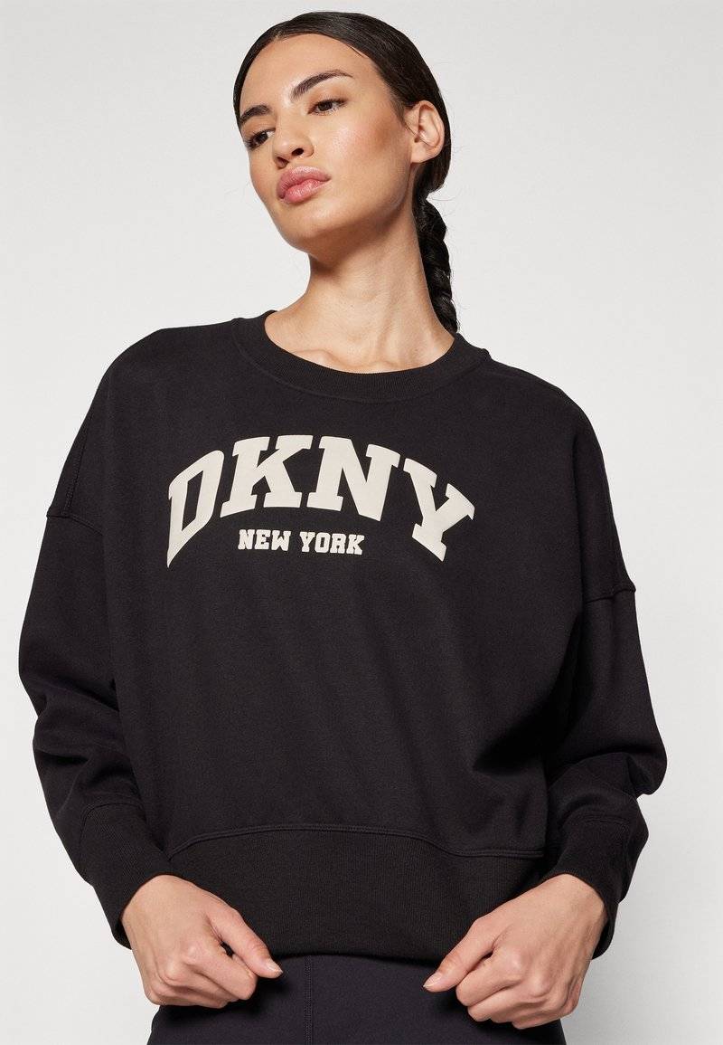 DKNY DKNY VARSITY PUFF LOGO SLEEVE - Sweatshirt Zeitlich begrenztes Angebot