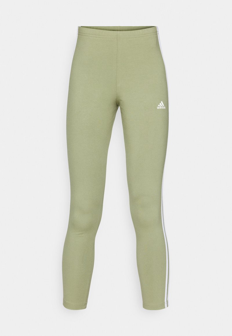 adidas Sportswear adidas Sportswear ESSENTIALS 3 STRIPES HIGH WAISTED - Leggings - tent green Große Rabatte