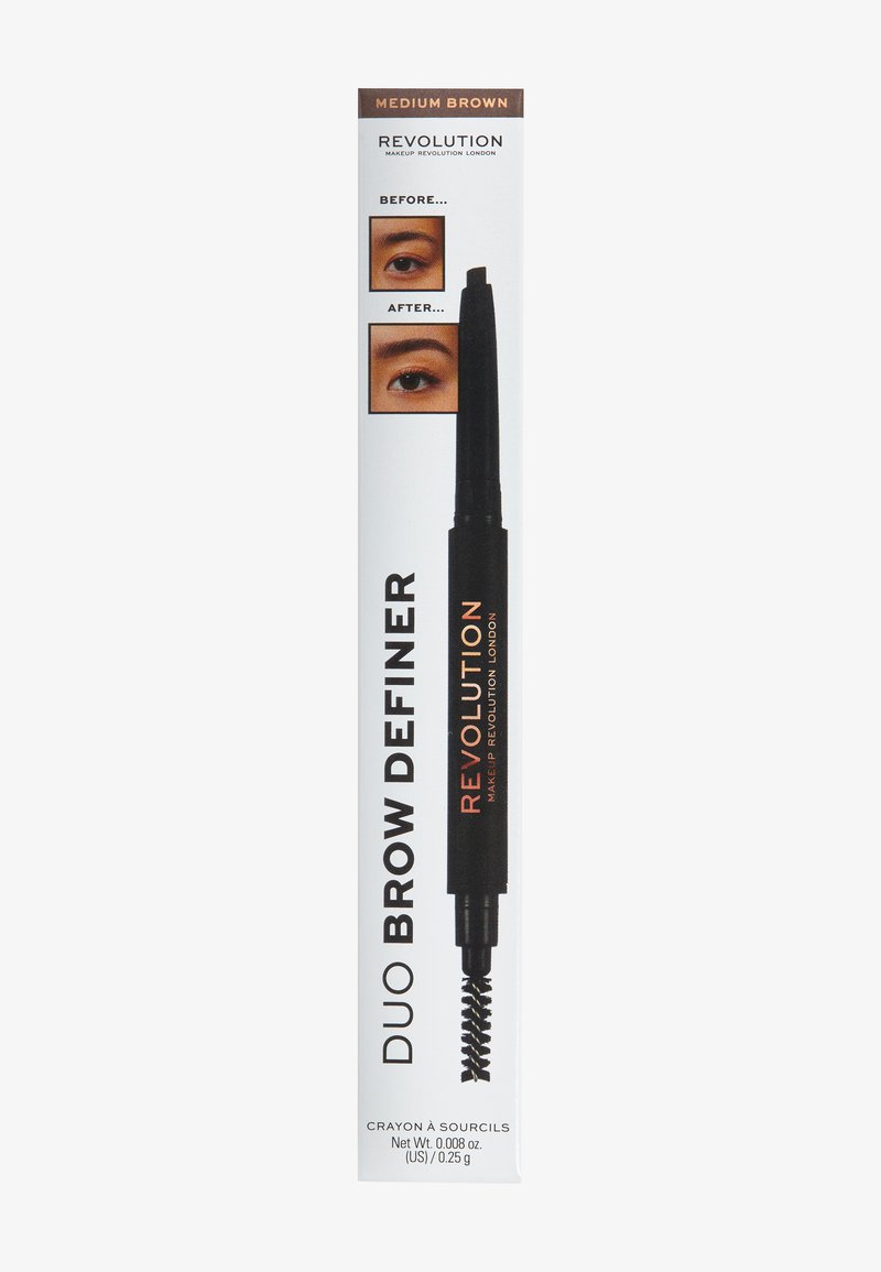 Makeup Revolution Makeup Revolution REVOLUTION DUO BROW DEFINER PENCIL - Eyebrow pencil - medium brown Fabrik Onlineshop