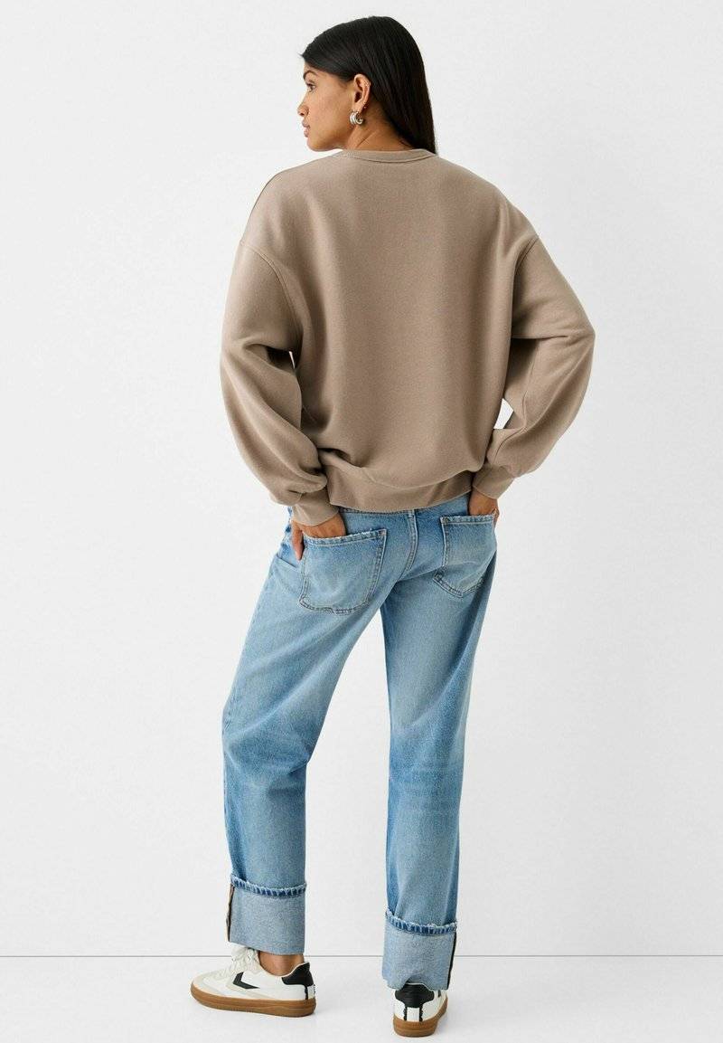 Bershka Bershka Sweatshirt - sand Sonderangebot