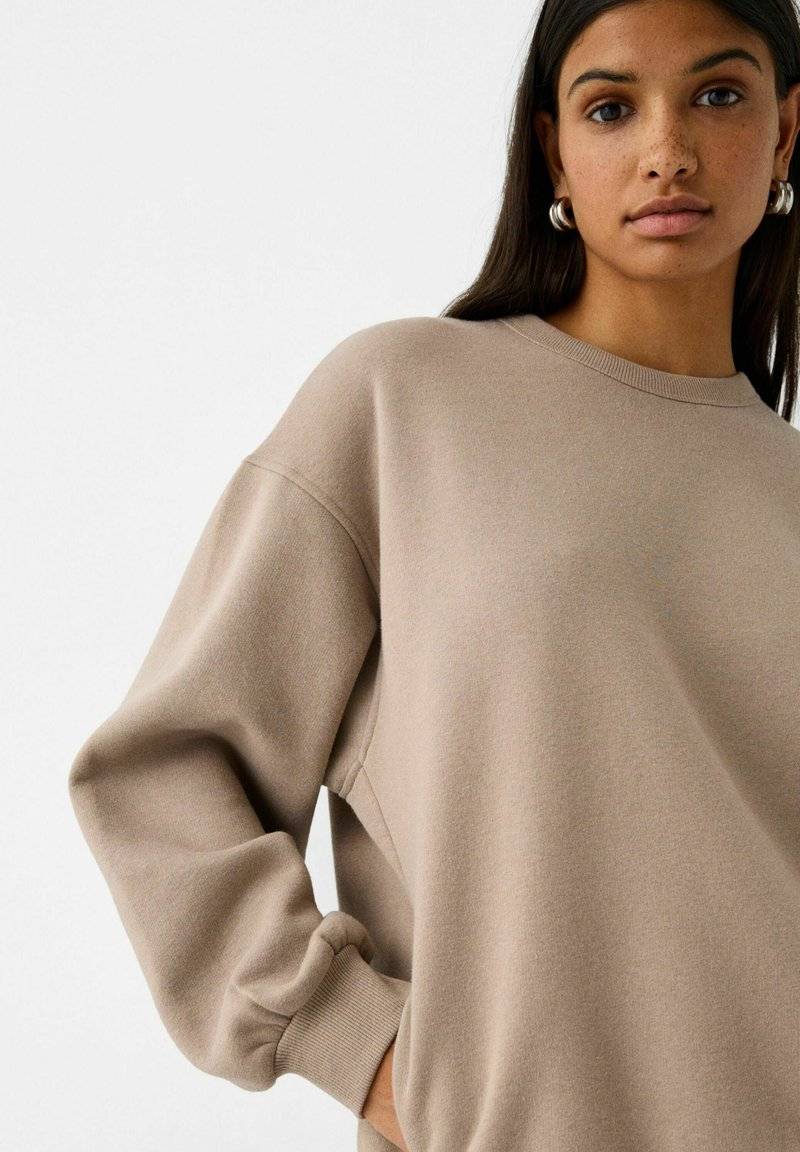 Bershka Bershka Sweatshirt - sand Sonderangebot