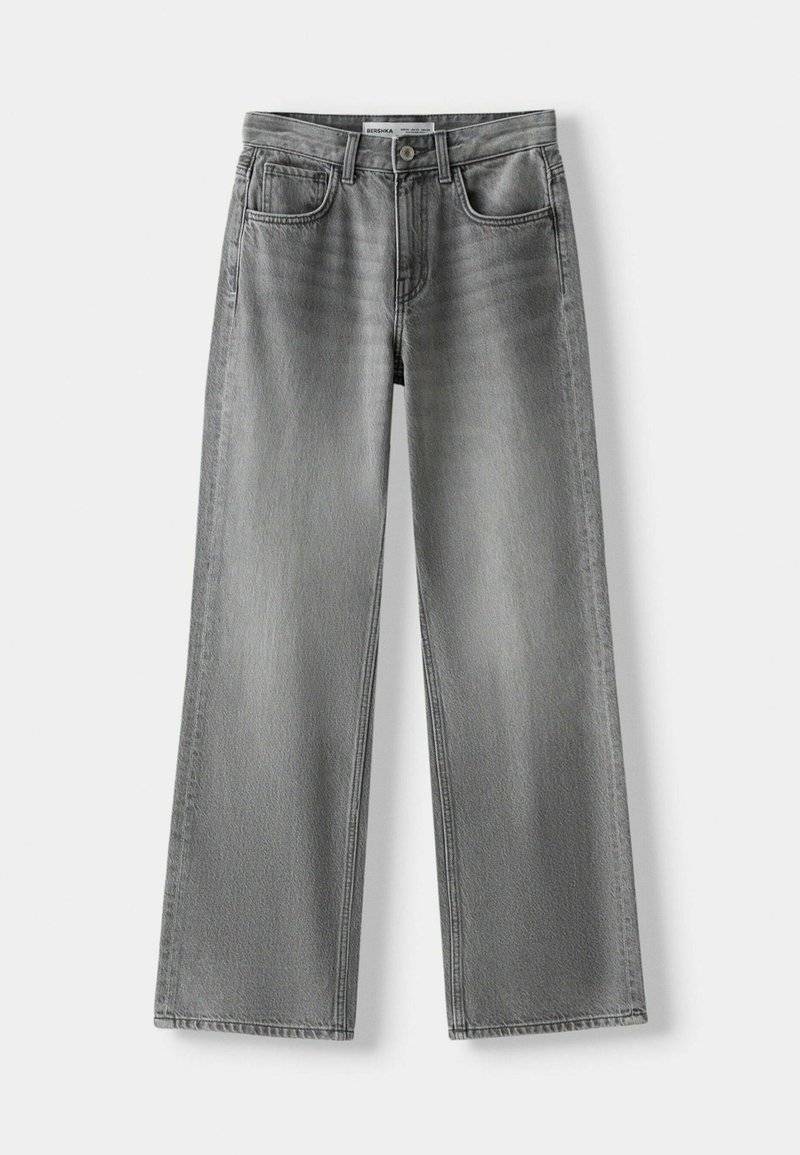 Bershka Bershka Flared Jeans - mottled dark grey Flash Sale