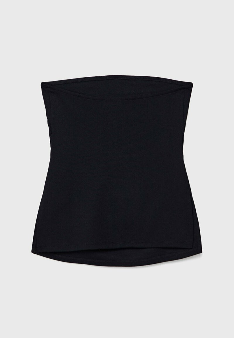 Stradivarius Stradivarius BANDEAU WITH SIDE VENTS - Top - black Online Shopping