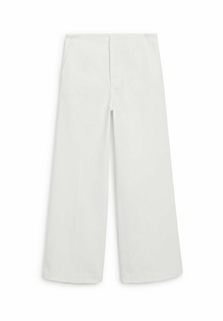Massimo Dutti Massimo Dutti HIGH-WAIST FLARED - Trousers - white Saisonschlussverkauf