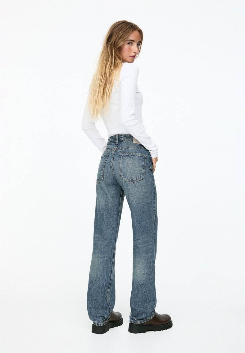 PULL&BEAR PULL&BEAR MID - Straight leg jeans - blue Weihnachtsangebot
