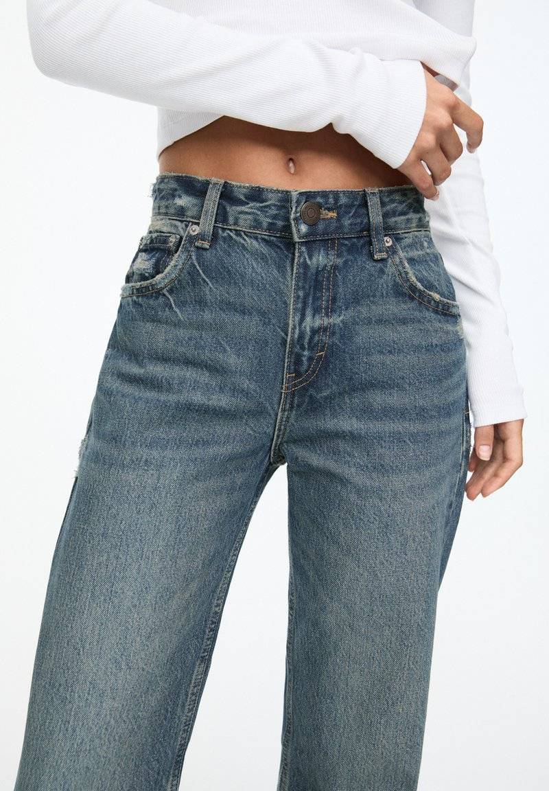 PULL&BEAR PULL&BEAR MID - Straight leg jeans - blue Weihnachtsangebot