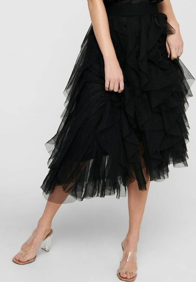 ONLY ONLY ONLSKY SKIRT - A-line skirt - black Heißer Verkauf