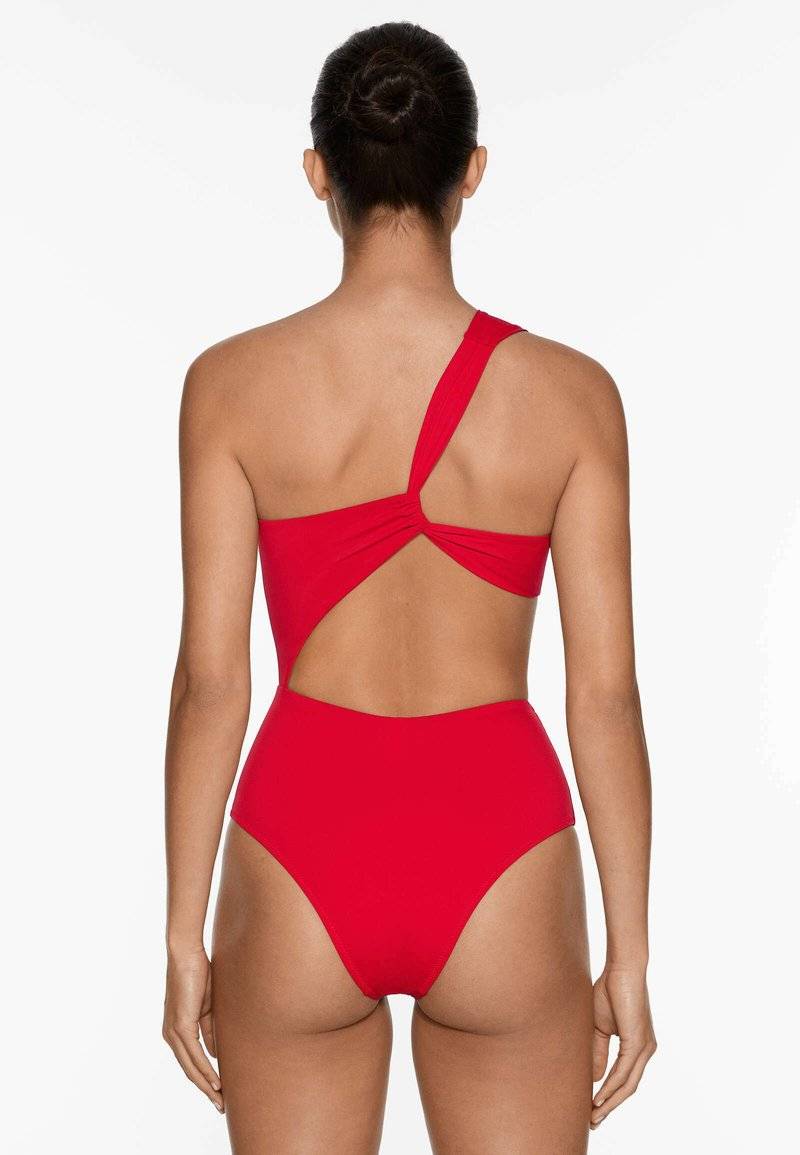 OYSHO OYSHO ASYMMETRIC - Swimsuit - red Neueste Mode