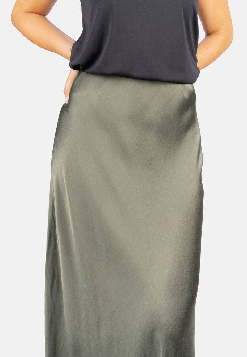Seasons of April Seasons of April LILLY - Maxi skirt - khaki Blitzangebot