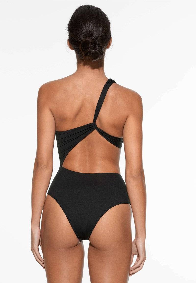 OYSHO OYSHO ASYMMETRIC - Swimsuit - black Kauf eins, bekomm eins gratis