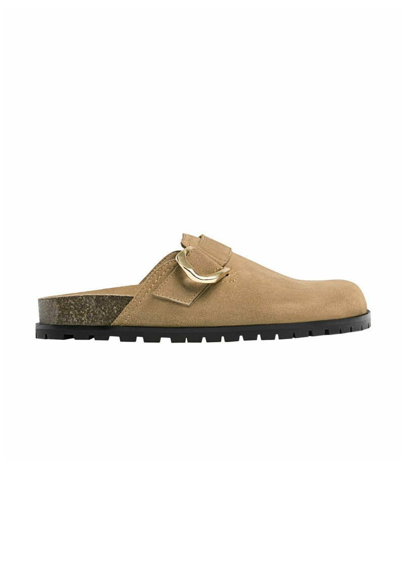 Stradivarius Stradivarius WITH BUCKLE DETAILS - Clogs - beige Letzte 2 Tage