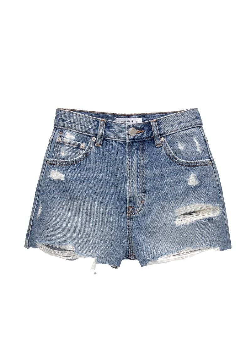 PULL&BEAR PULL&BEAR Denim shorts - blue denim Begrenztes Angebot