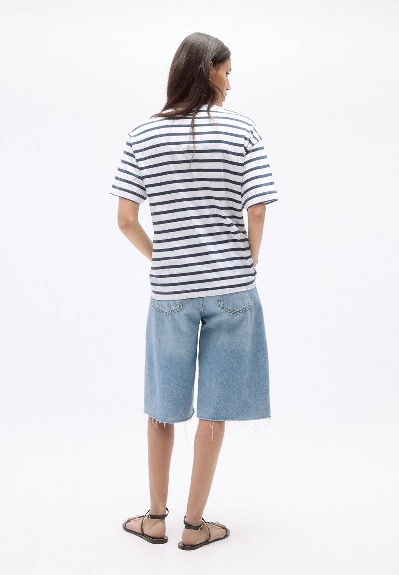 PULL&BEAR PULL&BEAR SHORT SLEEVE - Basic T-shirt - dark blue Online Shopping