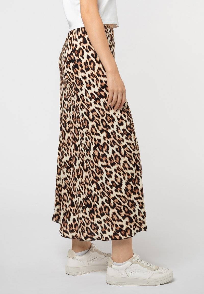 Sublevel Sublevel LEOPARDEN - Maxi skirt - middle brown Lagerräumung