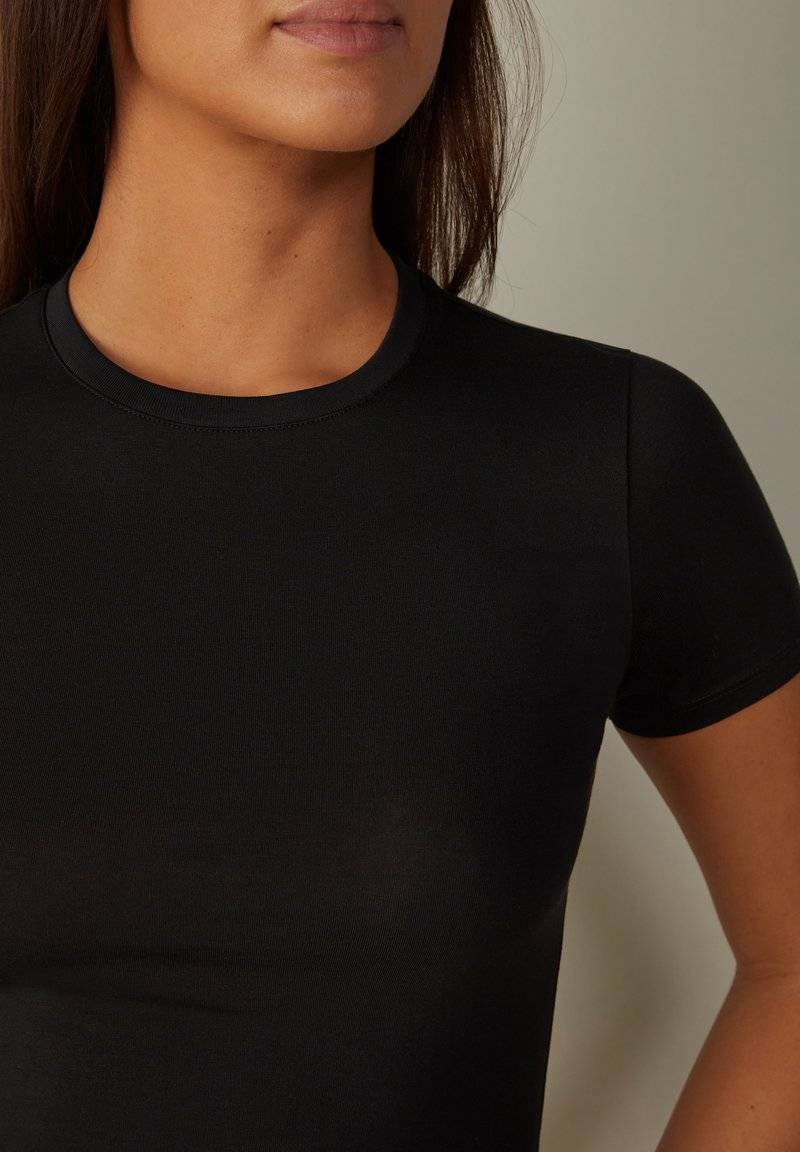 Intimissimi Intimissimi ROUND NECK - Basic T-shirt - nero Heißer Verkauf