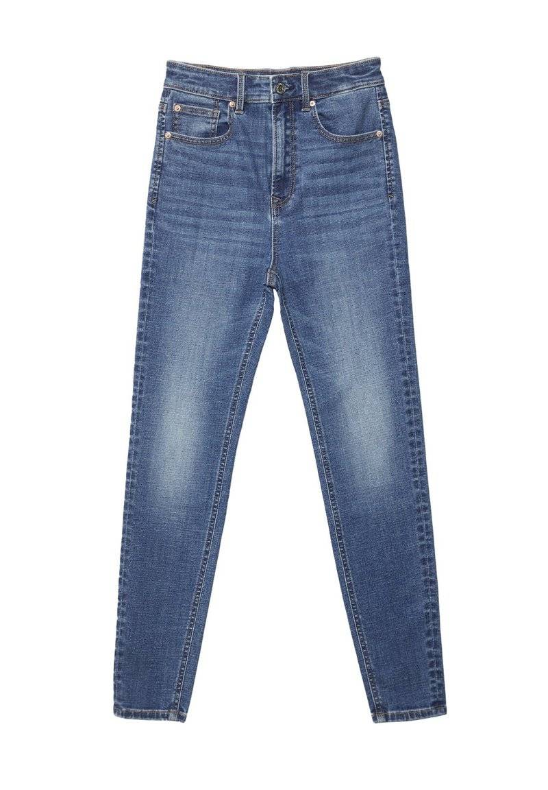 Stradivarius Stradivarius MIT SEHR HOHEM BUND - Jeans Skinny Fit - blue denim Neueste Mode