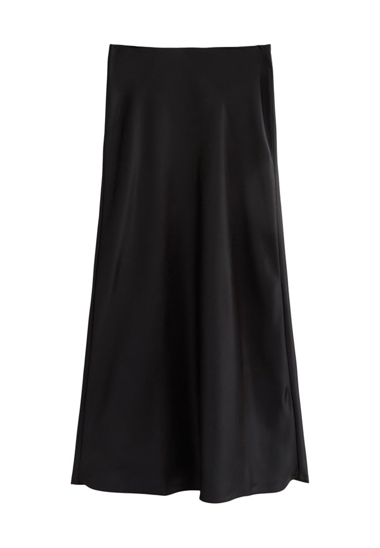 New Look New Look BIAS CUT MIDI - A-line skirt - black Exklusive Angebote