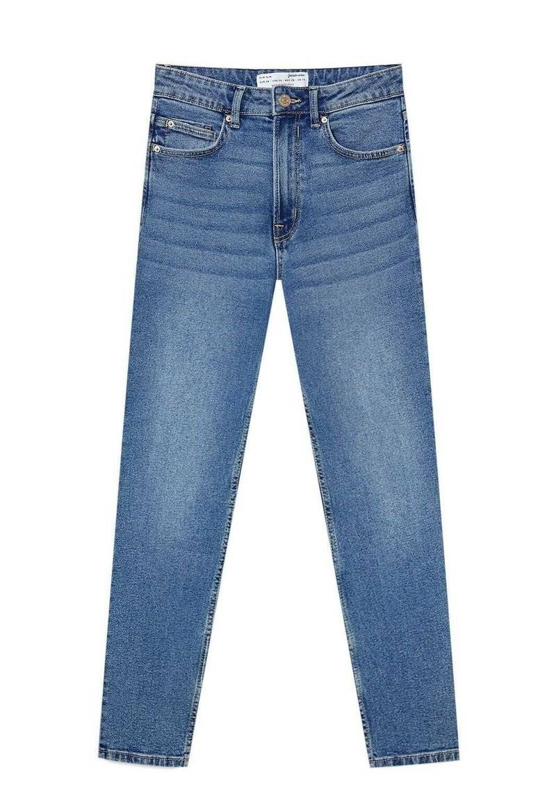 Stradivarius Stradivarius SLIM FIT - Slim fit jeans - dark blue Blitzangebot