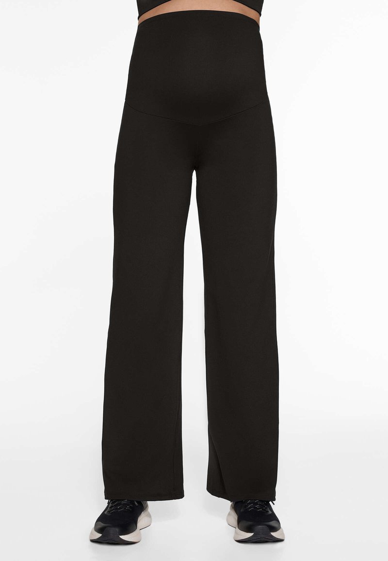 OYSHO OYSHO COMFORTLUX MATERNITY STRAIGHT-LEG - Trousers - black Vierteljährliche Förderung