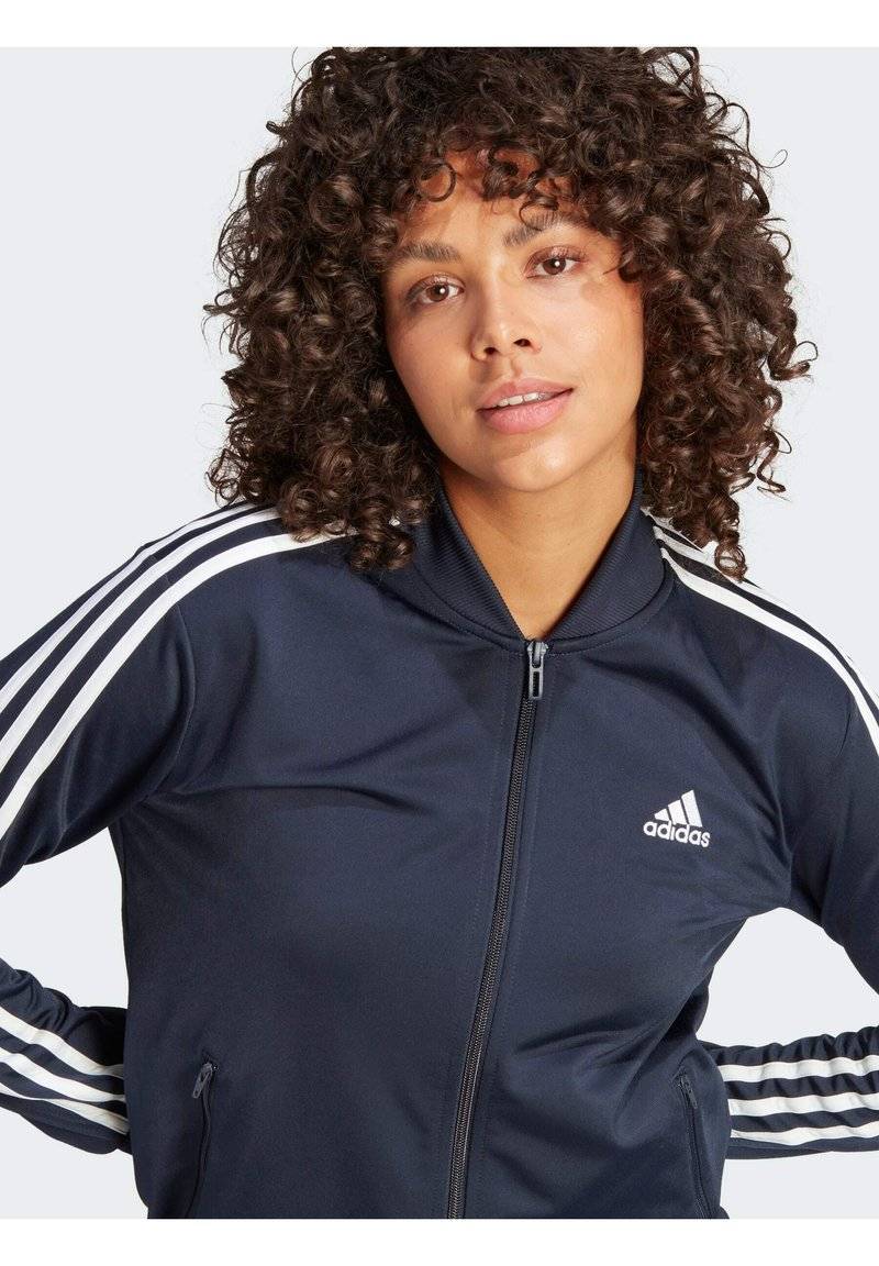 adidas Sportswear adidas Sportswear ESSENTIALS 3-STRIPES - Tracksuit - legend ink white Jubiläumsangebot