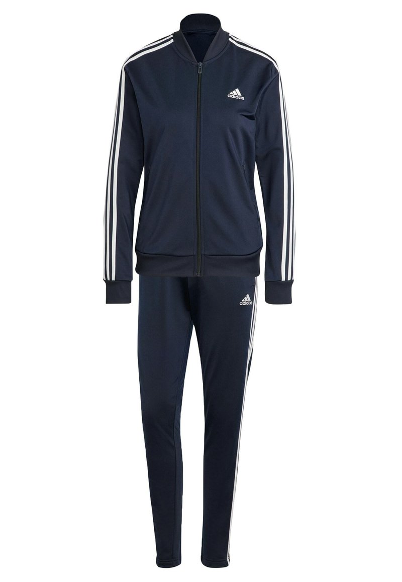 adidas Sportswear adidas Sportswear ESSENTIALS 3-STRIPES - Tracksuit - legend ink white Jubiläumsangebot