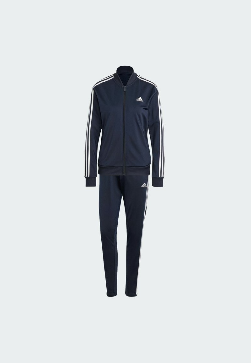 adidas Sportswear adidas Sportswear ESSENTIALS 3-STRIPES - Tracksuit - legend ink white Jubiläumsangebot