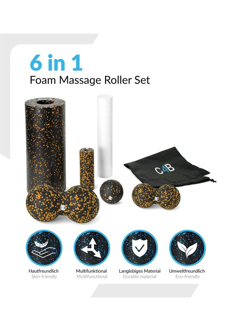 Club4Brands Club4Brands SET - Fitness / Yoga - black orange Bestseller