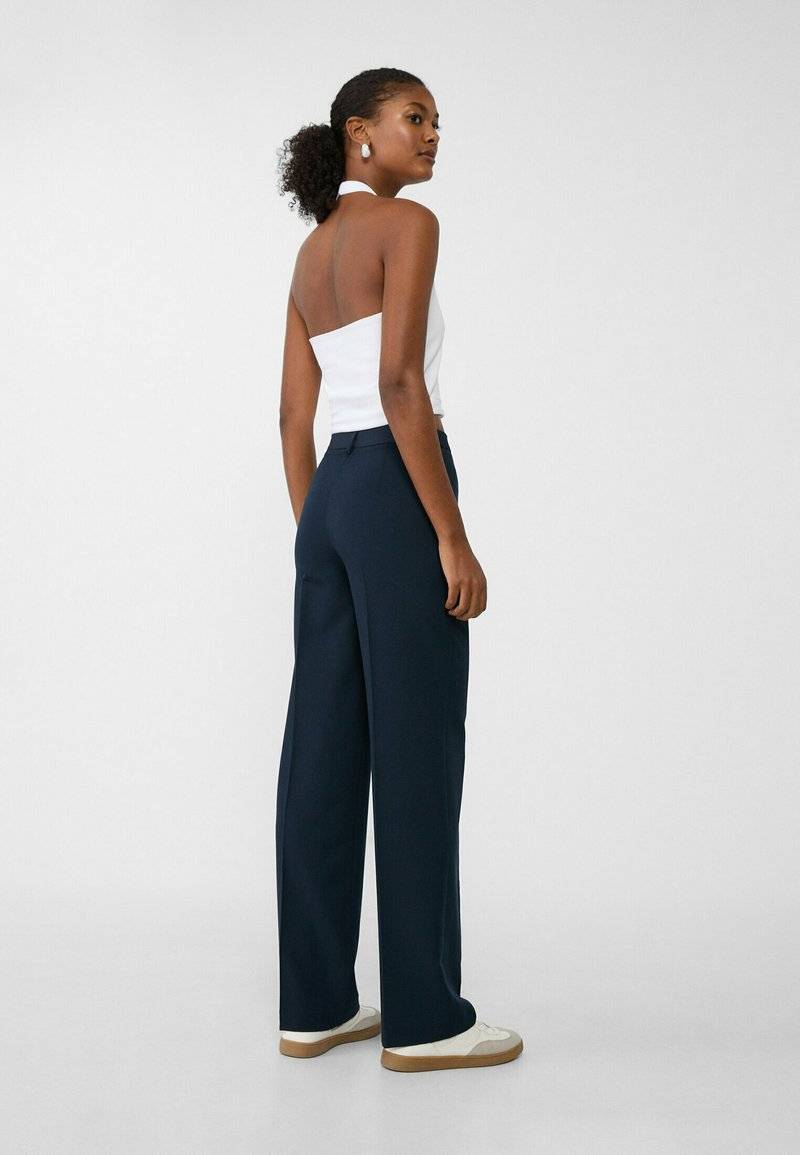 Stradivarius Stradivarius Trousers - dark blue Tiefpreis