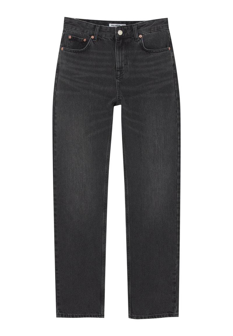 PULL&BEAR PULL&BEAR MID-WAIST - Straight leg jeans - black Kostenlose Rückgabe