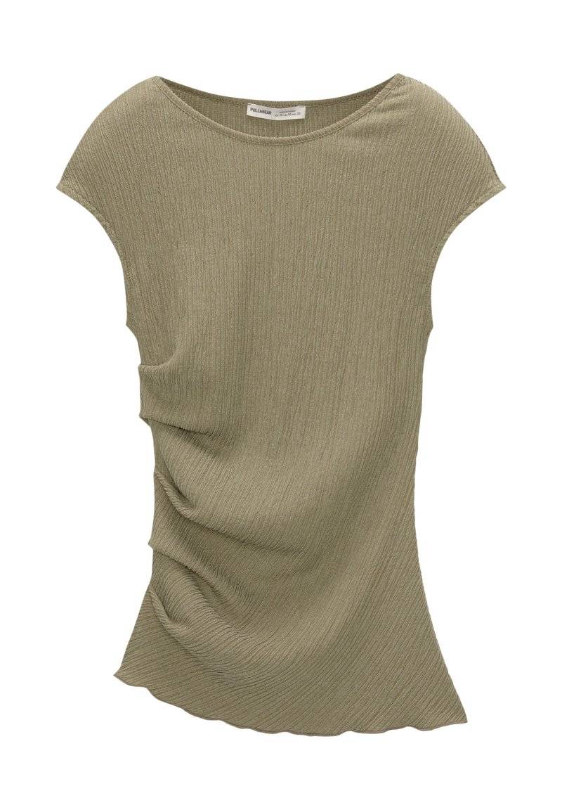 PULL&BEAR PULL&BEAR GATHERED SLEEVELESS - Blouse - khaki Discount Store für neue Produkte