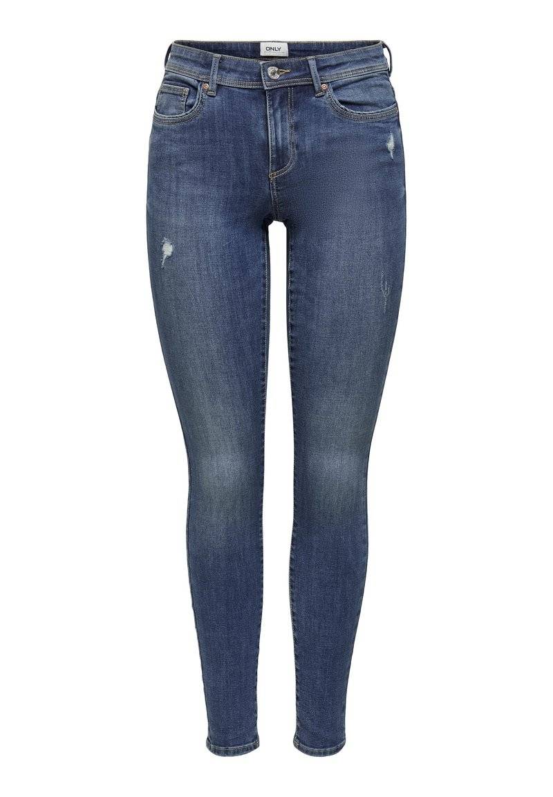 ONLY ONLY ONLWAUW LIFE MID - Jeans Skinny Fit - medium blue denim 50% Rabatt mit kostenlosem Versand