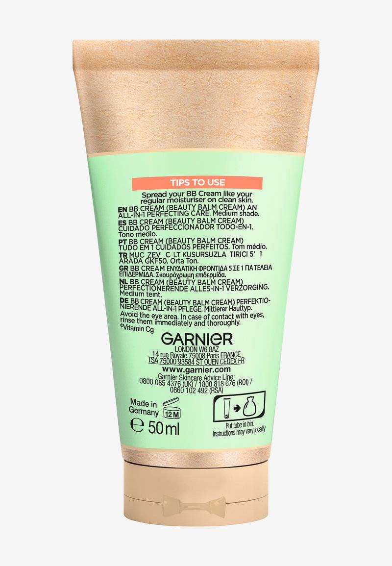 Garnier Garnier SKINACTIVE BB CREAM ANTI DARK SPF50 - Tinted moisturiser Begrenzt auf 3 Tage